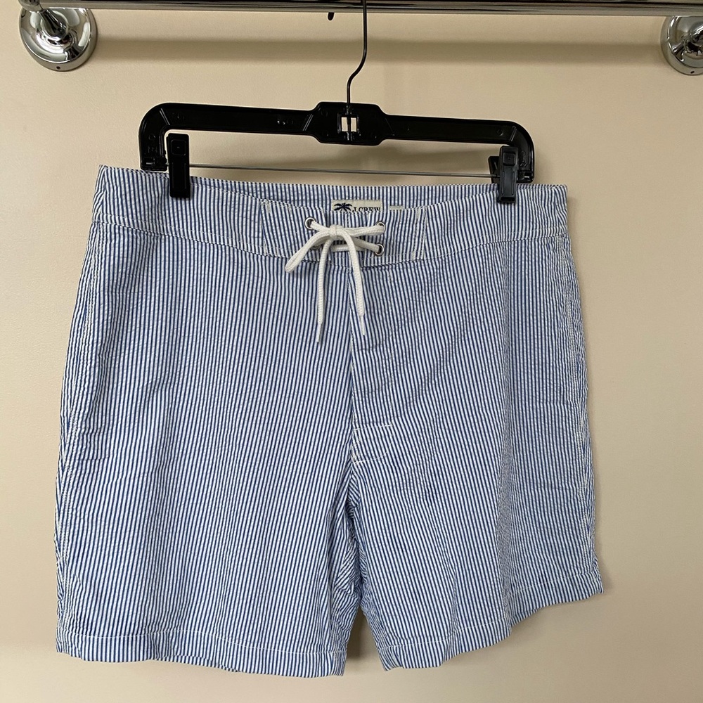 Jcrew Striped Swim Trunks. NWT!
